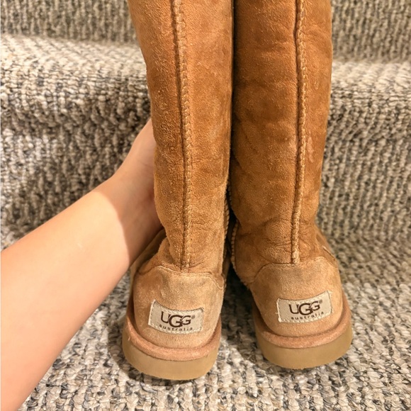 UGG Other - UGG Tan Suede Boots with Shearling Lining